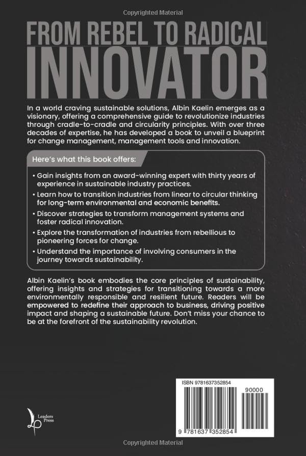 Da ribelle a innovatore radicale: guidare la trasformazione attraverso la circolarità COPERTURA RIGIDA