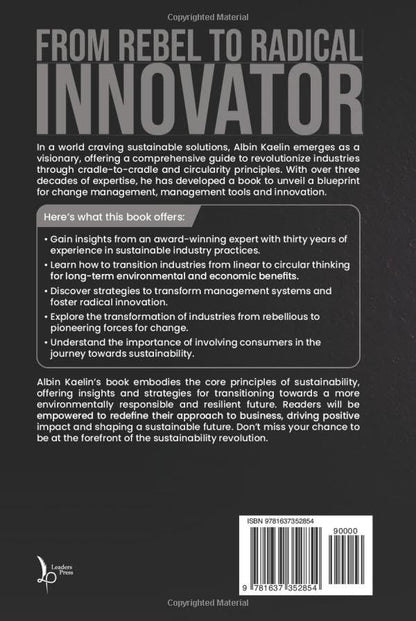 De rebelle à innovateur radical : mener la transformation par l'économie circulaire  COUVERTURE RIGIDE